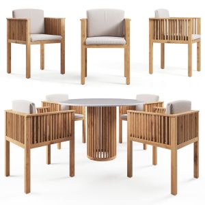 Round Table With Code Marble Top
