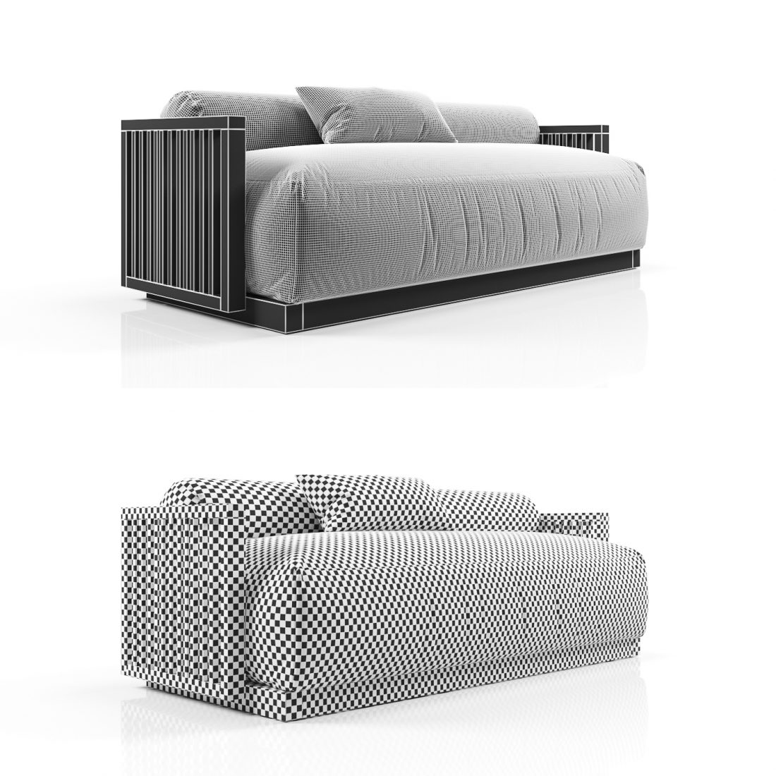 Code_sofa_0250 - 3D Model for VRay