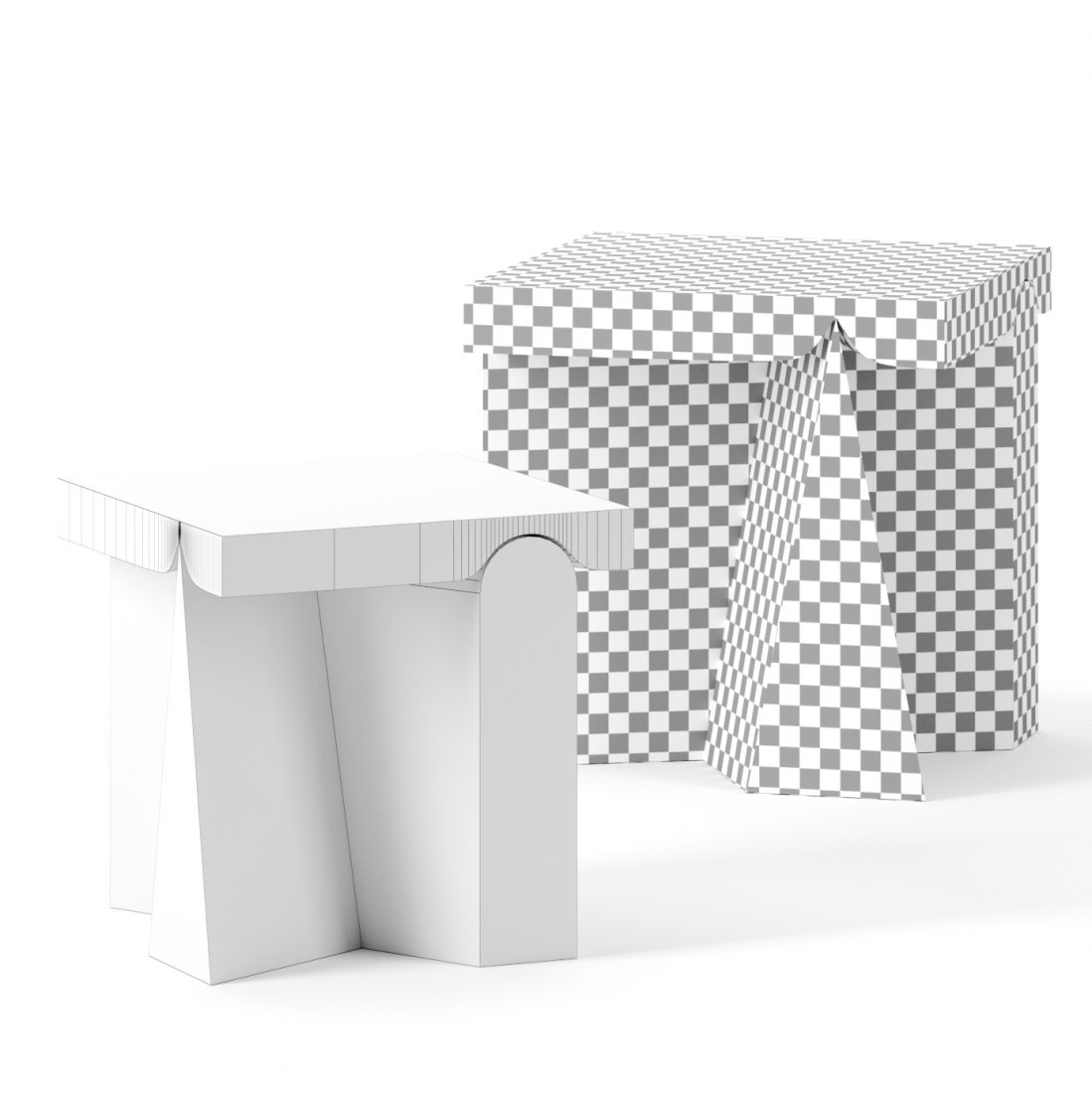 Geo Side Tables By Christophe Delcourt 3D Model for Corona | CGMood