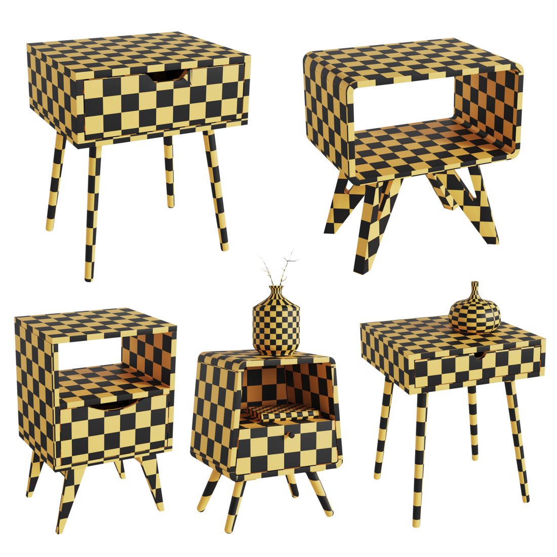 Side Tables . Vol 05 3D Model for VRay, Corona | CGMood