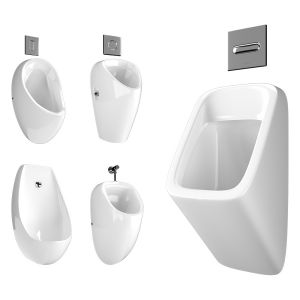 Urinal With Flush Buttons
