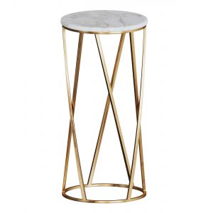 Side Table With Marble Top Marble By Glasar