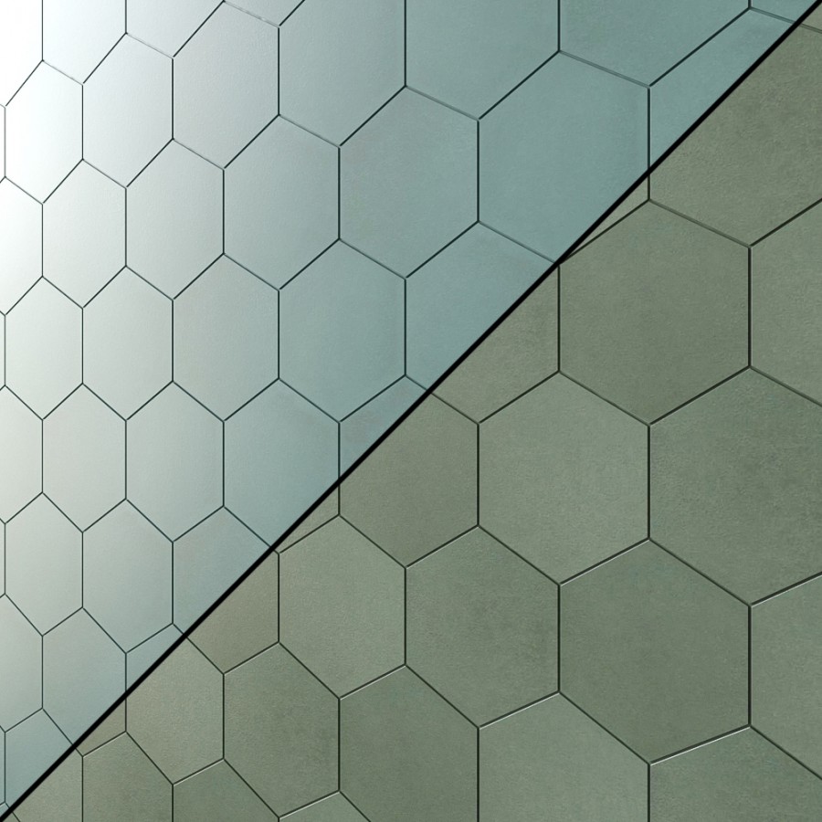 Makoto Hexagon Matte Porcelain Tile 8 Types - 3D Model for Corona