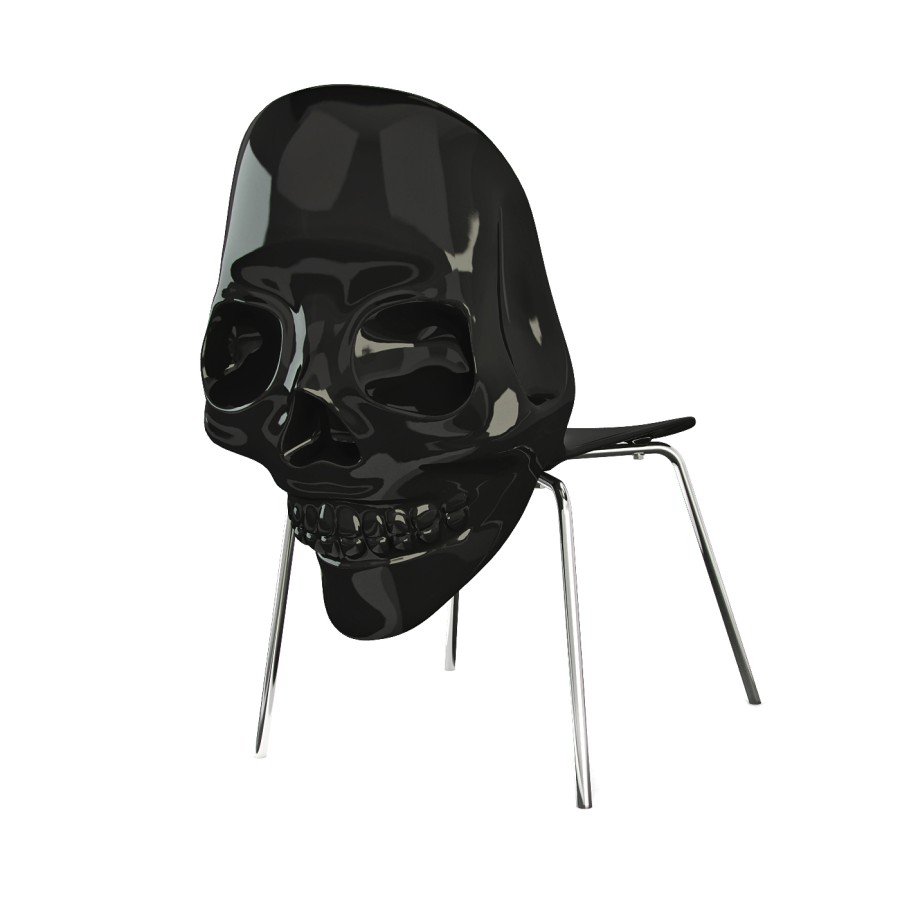 Skull Chair - 3D Model for VRay