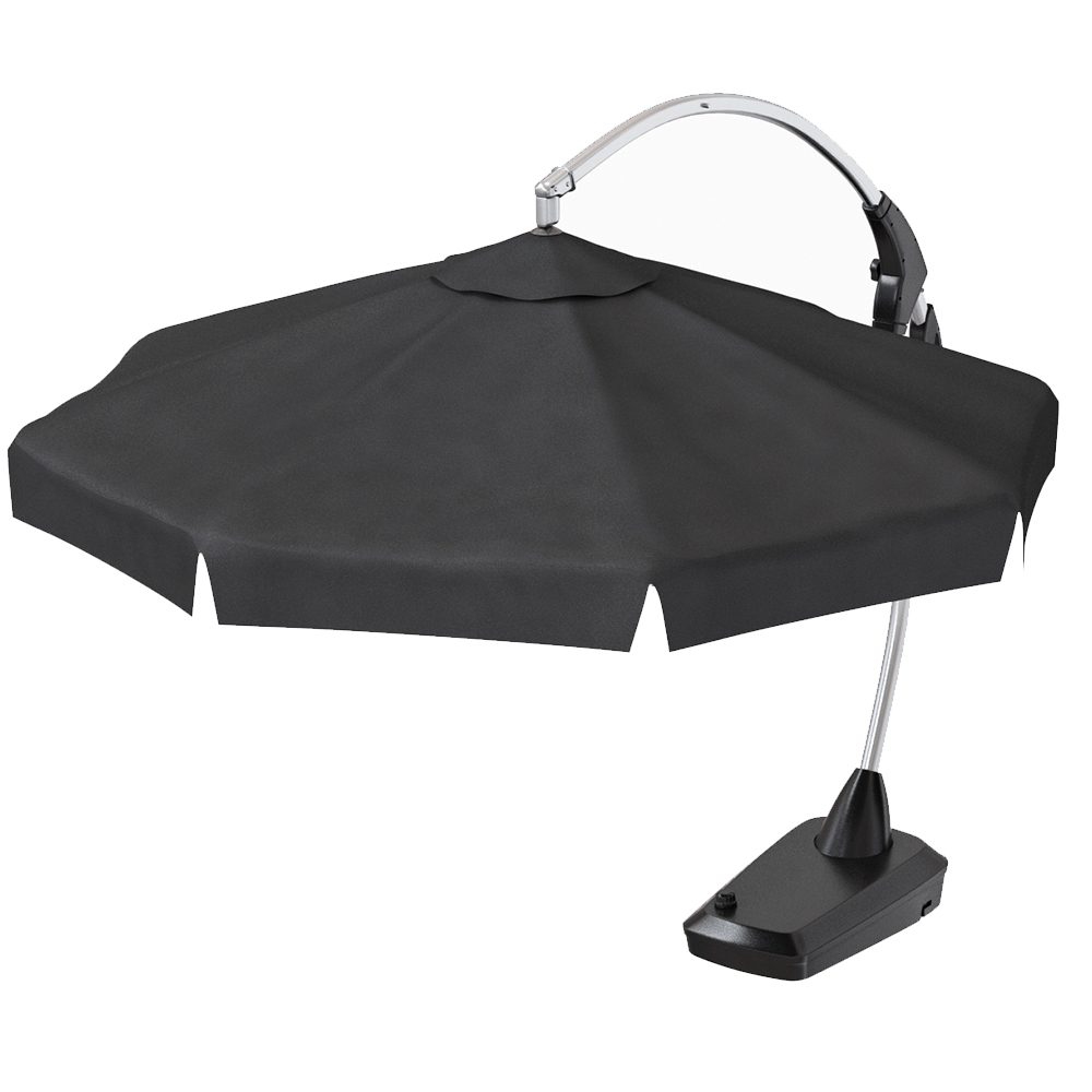 jysk patio umbrella base AGGER Market Parasol, Black Hanging Parasol Haugesund D300 Black