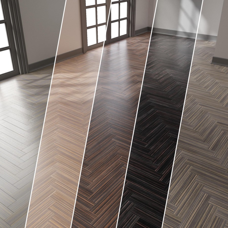 Parquet 5 | Herringbone | 4K | PBR | PNG | 5 Color by Hemase