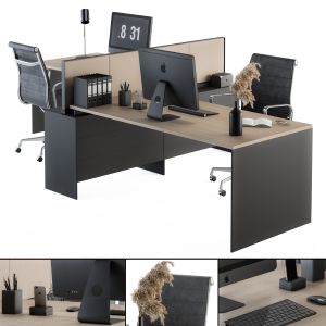 Office Furniture - Employee Set 07