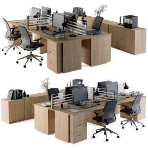 Office Furniture - Employee Set 08