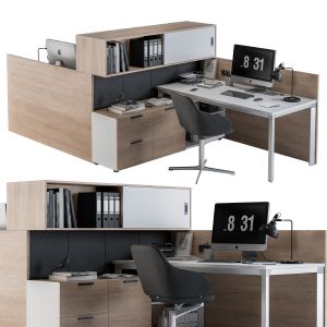 Office Furniture - Employee Set 09