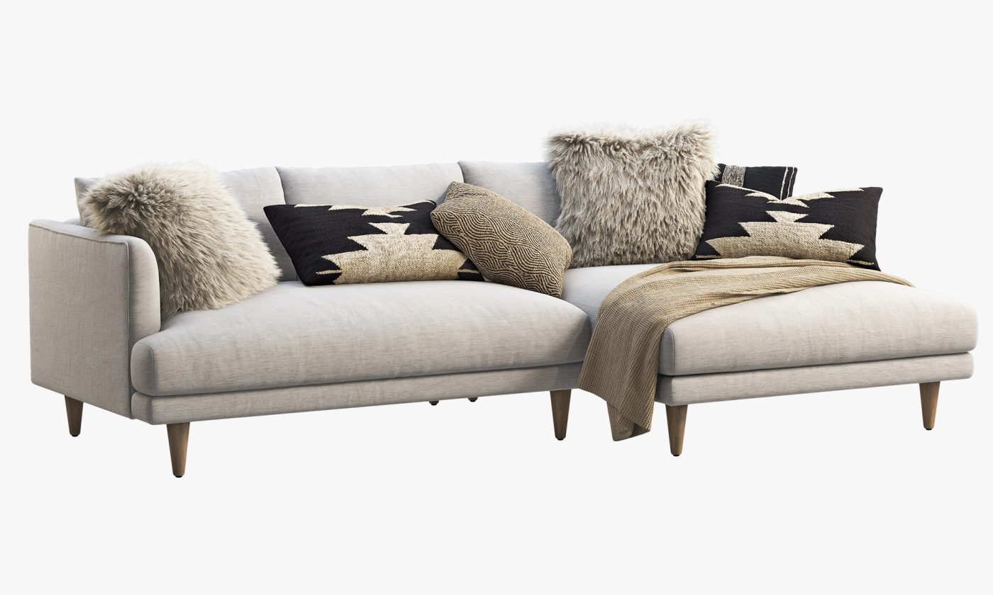 Joybird Lewis Sectional Sofa Model For Vray Corona
