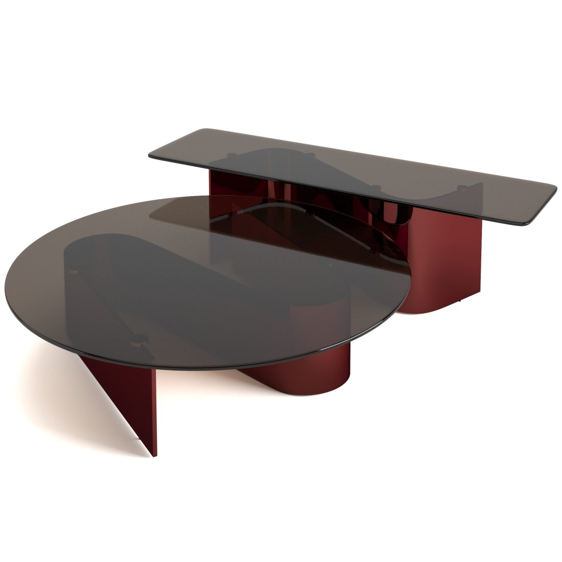 Bender Coffee Tables Set 3D Model for VRay, Corona | CGMood
