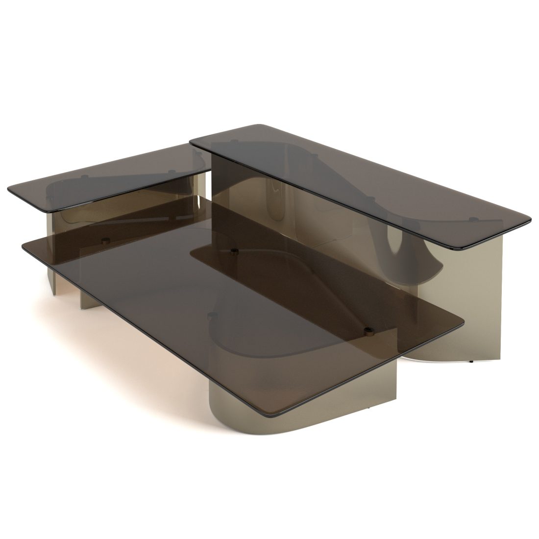 Bender Coffee Tables Set 3D Model for VRay, Corona | CGMood