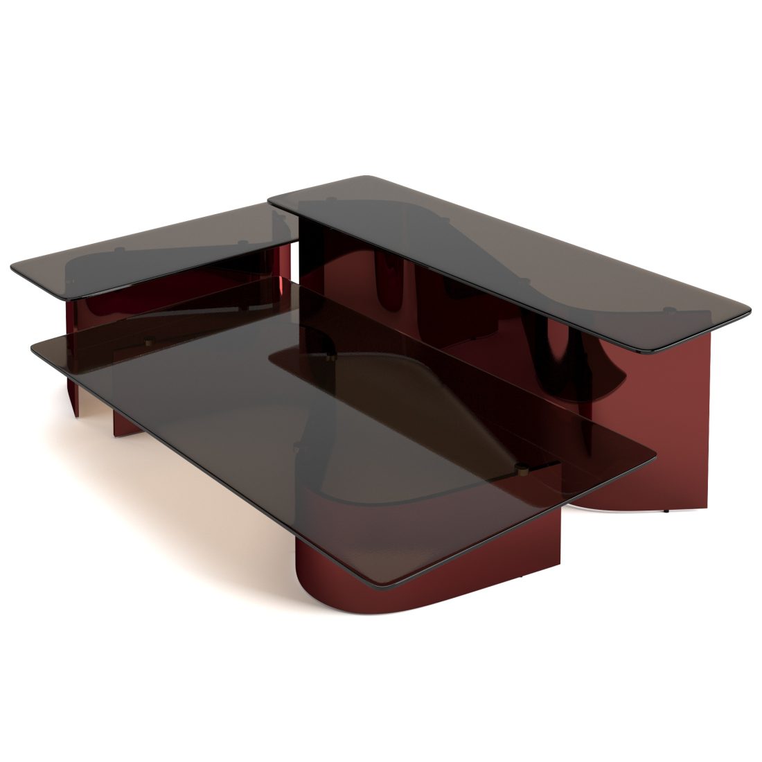 Bender Coffee Tables Set 3D Model for VRay, Corona | CGMood