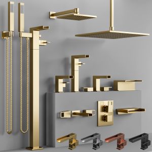 The Watermark Collection Edge Bathroom Faucet Set
