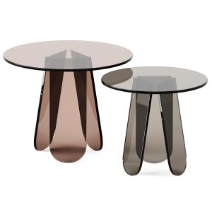 Shimmer Side Tables By Glas Italia