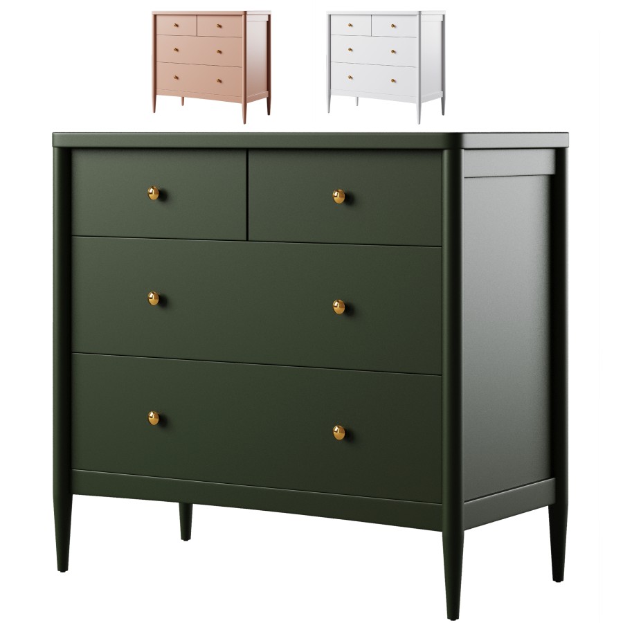strapless open back dress Oakham 4-Drawer Dresser, Olive Grove