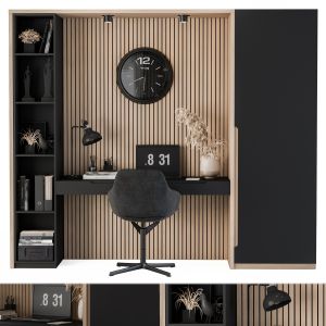 Home Office Black And Wood