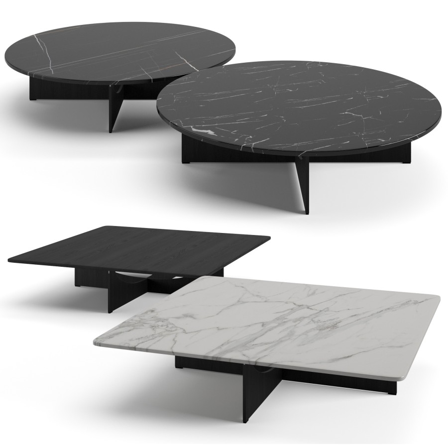 Lido Coffee Tables Set - 3D Model for VRay, Corona