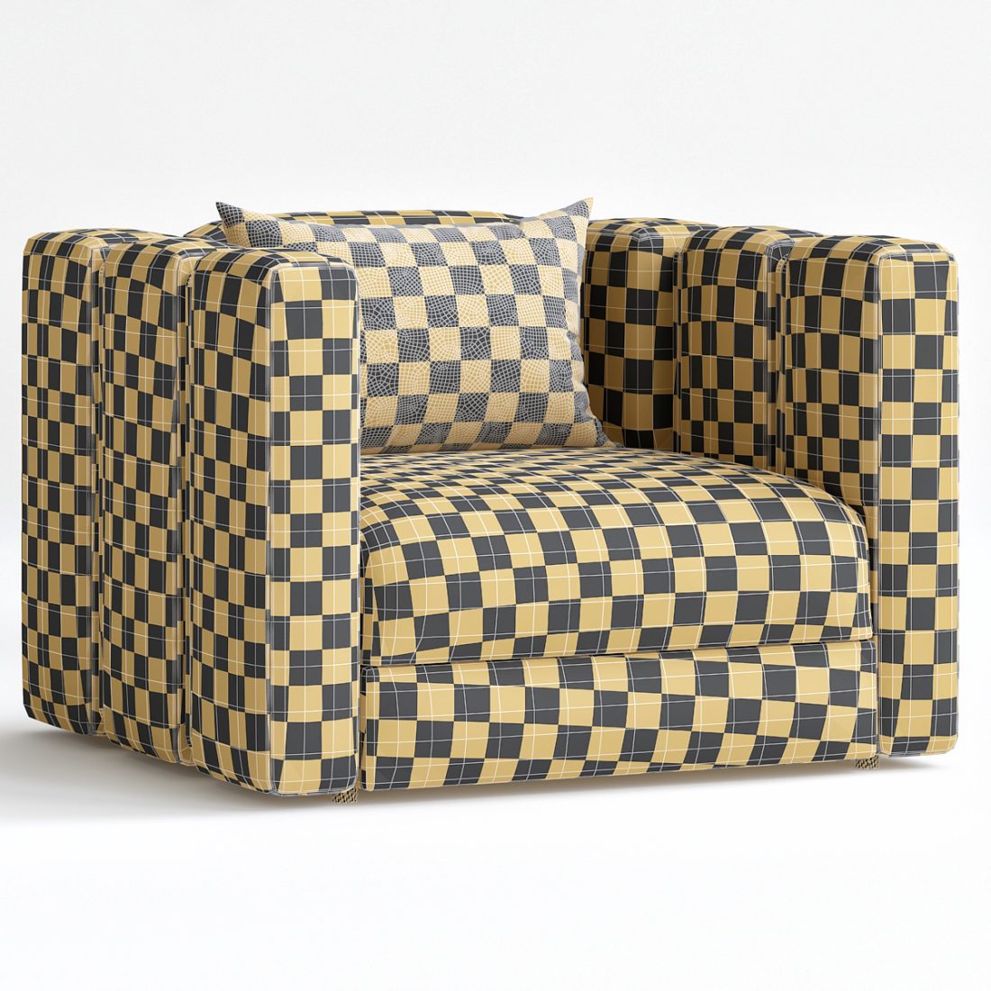 Rugiano Italia Club Armchair - 3D Model for VRay