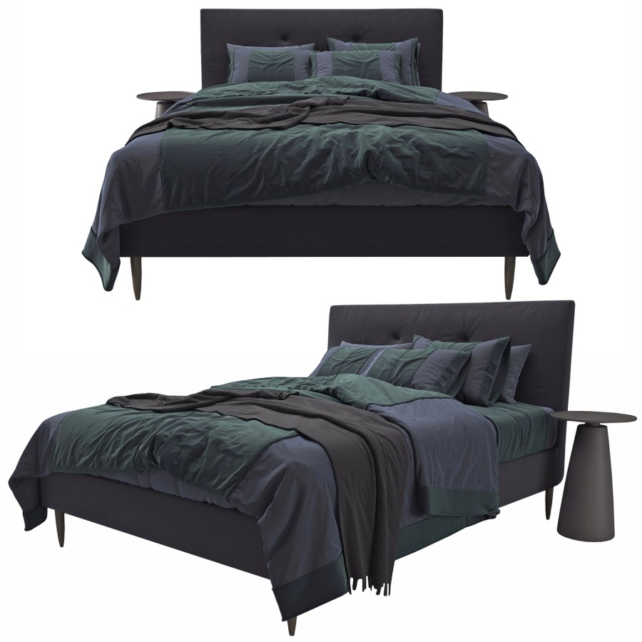 Bed idan s ikea 3d model for vray corona