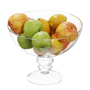 Glass Footed Fruit Set 01