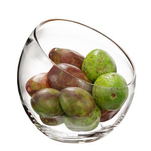 Large Slant Fruit Bowl Avocado