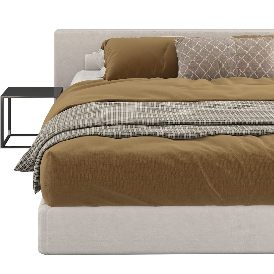 Flexform Ground Piece Bed 3D Model for VRay, Corona | CGMood