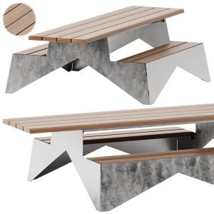 Stoop Picnic Table By Vestre