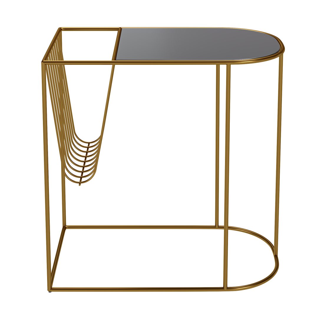 Black Magazine Holder Table - 3D Model for Corona