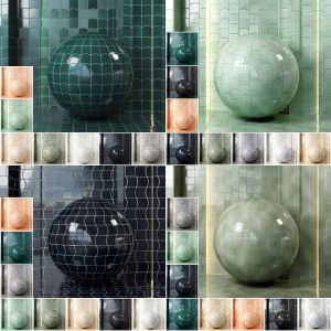 (4k) Equipe wave Ceramic Tiles Collection- (PBR, Seamless, Tileable)
