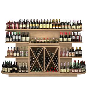 Wine Rack In Supermarket 50