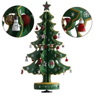 Christmas Tree With Mini Ornaments