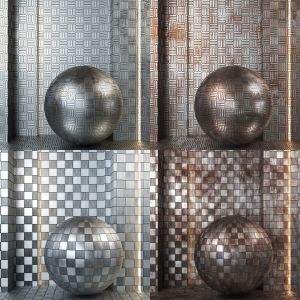 4K Metal pattern Collection Vol 1(PBR, Seamless, Tileable)