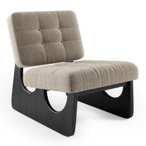 Japandi Boucle Lounge Chair