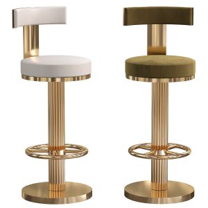 Gold Stainless Steel High Bar Stool Chair