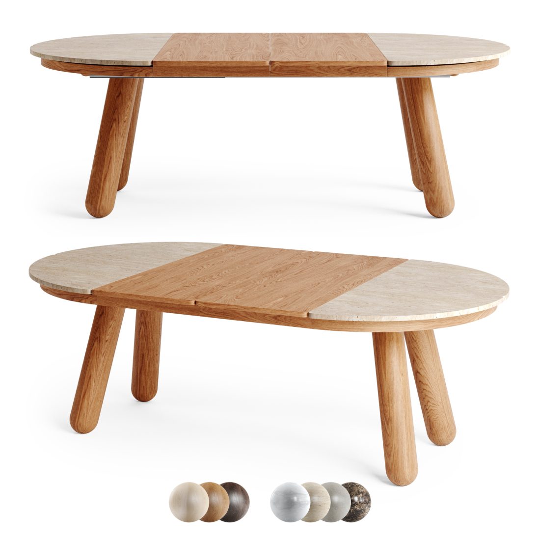 Bolia Dining Table Balance 3D Model for VRay, Corona | CGMood