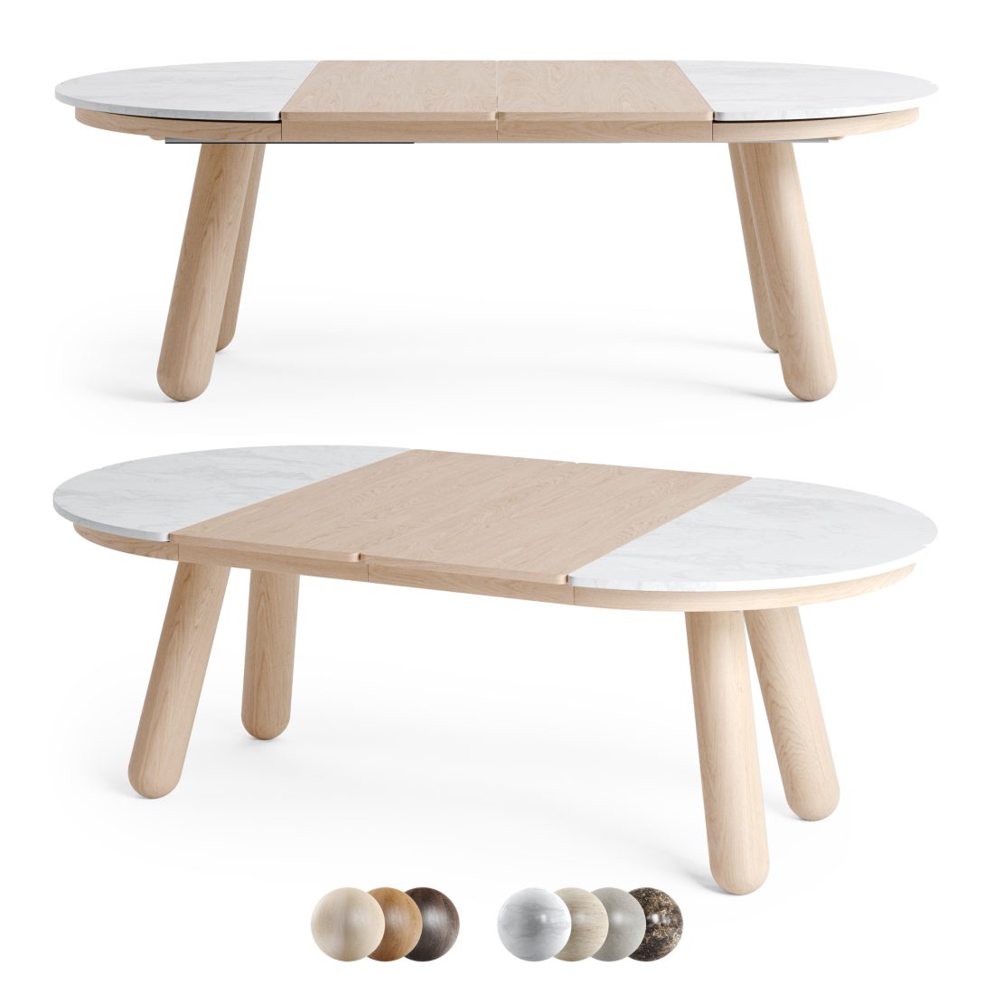 Bolia Dining Table Balance 3D Model for VRay, Corona | CGMood