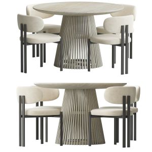 Bay Chair And Jeanette Round Dining Table
