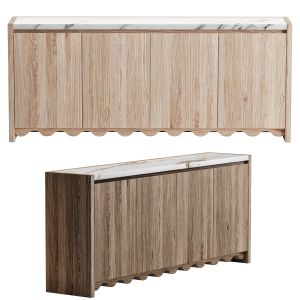 Console Scallop Credenza By Anthology Interiors