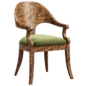 Regency Burl Chair By Bakerfurniture