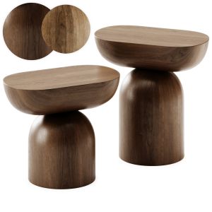 Cleave Side Table Solid Wood