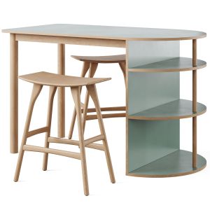 Quillan Bar Table And Osso Bar Stool