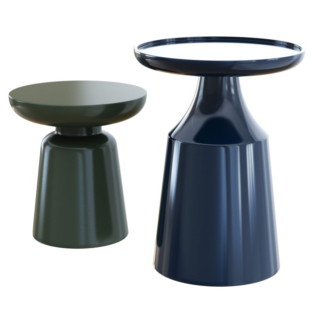Side Tables Iris And Trapeze 3D Model for VRay | CGMood