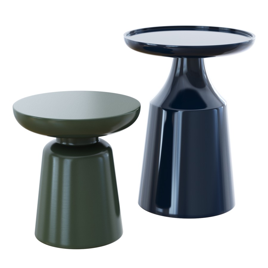Side Tables Iris And Trapeze 3D Model for VRay | CGMood