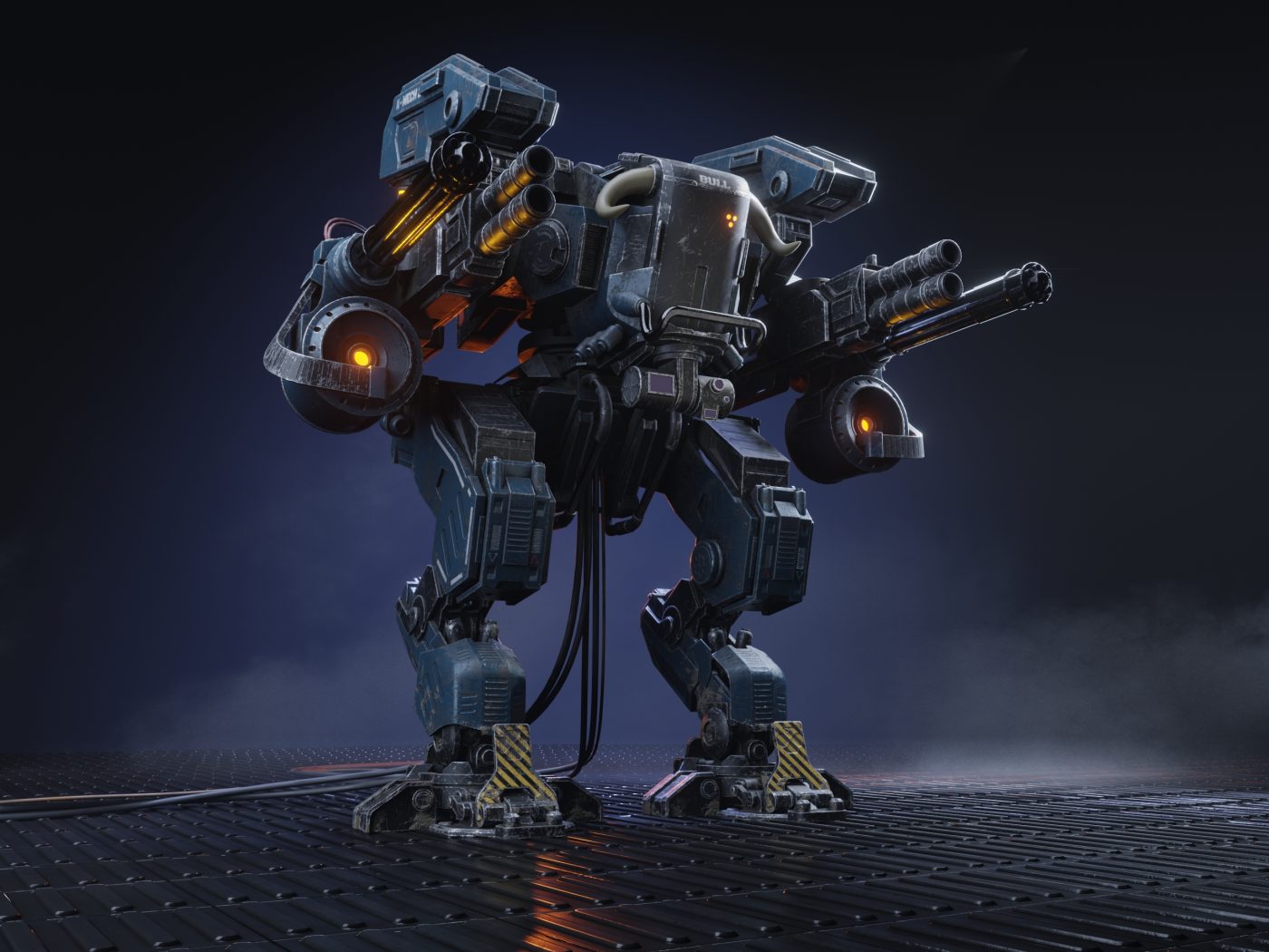Storage Mech Realistic Mech In Military Style 3D Model | CGMood