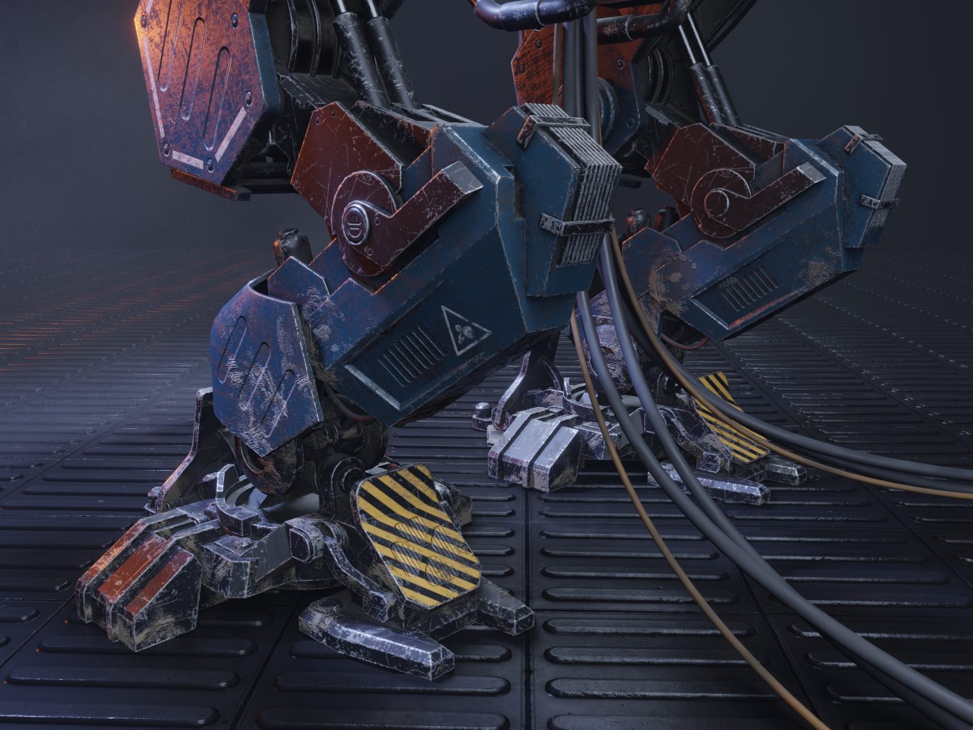 Relaistic Mech Realistic Mech In Military Style 3D Model | CGMood