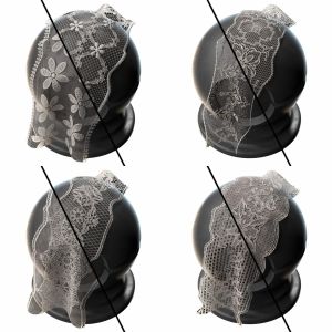 5 Lace Trim Collection | 10 PBR Materials