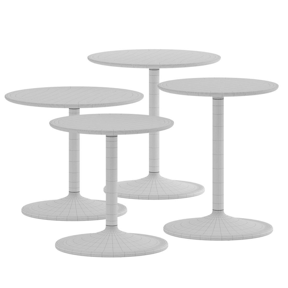 Side Tables Soft Side Table - 3D Model for VRay, Corona