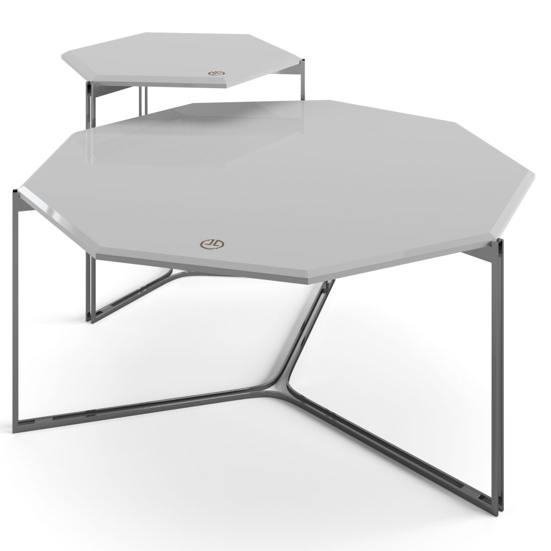 Luxence Luxury Living Gemmy Coffee Tables Set 3D Model for VRay, Corona ...