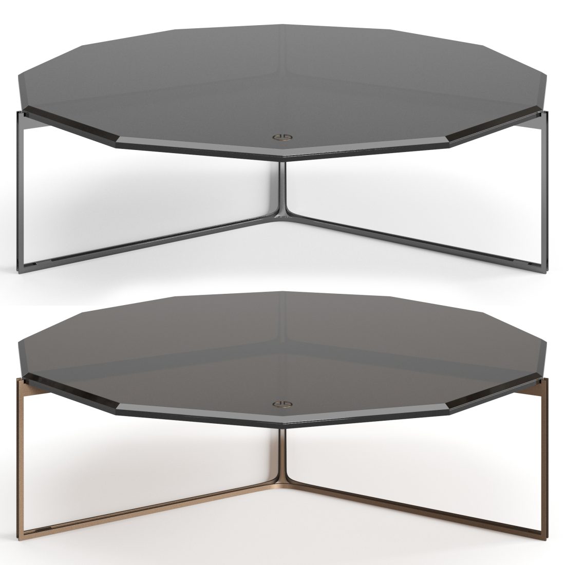 Luxence Luxury Living Gemmy Coffee Tables Set 3D Model for VRay, Corona ...